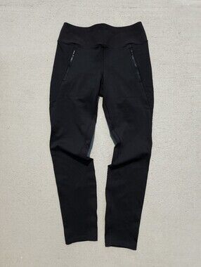 Athleta Peak Hybrid Fleece Tight Leggings Womens Size Medium Zip Pockets